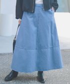 【23区/NIJYUSANKU】の【洗える】ライトダンガリー フレア スカート ライトインディゴ|ID: prp329100004532630 ipo3291000000032039064
