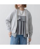 【23区/NIJYUSANKU】の【VERY3月号掲載/洗える】コットンテリー ジップアップ フーディー ライトグレー系|ID: prp329100004532631 ipo3291000000032039067
