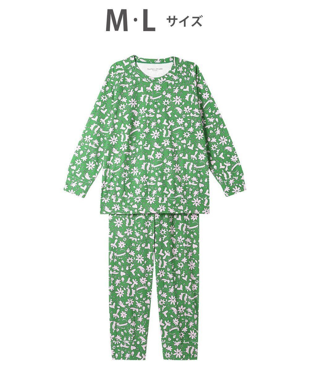 【ツモリチサト スリープ/tsumori chisato SLEEP】のツモリチサト パジャマ 長袖 長ズボン 綿混(本体) パイル素材 UDX538 /ワコール 人気、トレンドファッション・服の通販 founy(ファニー) 　ファッション　Fashion　レディースファッション　Ladies' Fashion Online　トップス・カットソー　Tops/Tshirt　スリーブ　Sleeve　パジャマ　Pajamas　ボトム　Bottom　ループ　Loop　長袖　Long Sleeve　 other-1|ID: prp329100004532634 ipo3291000000032676419