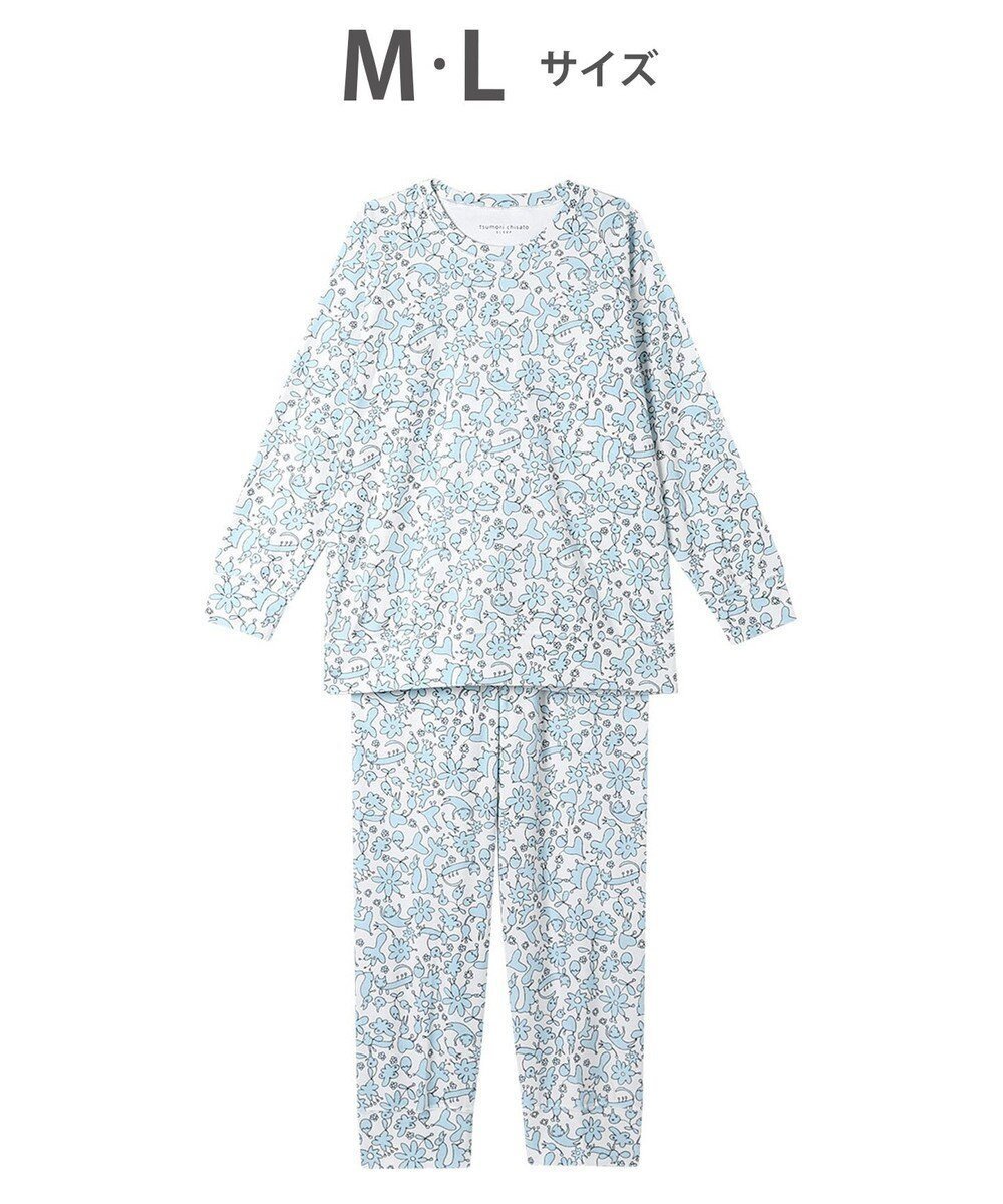 【ツモリチサト スリープ/tsumori chisato SLEEP】のツモリチサト パジャマ 長袖 長ズボン 綿混(本体) パイル素材 UDX538 /ワコール インテリア・キッズ・メンズ・レディースファッション・服の通販 founy(ファニー) 　ファッション　Fashion　レディースファッション　Ladies' Fashion Online　トップス・カットソー　Tops/Tshirt　スリーブ　Sleeve　パジャマ　Pajamas　ボトム　Bottom　ループ　Loop　長袖　Long Sleeve　アイボリー|ID: prp329100004532634 ipo3291000000032676421