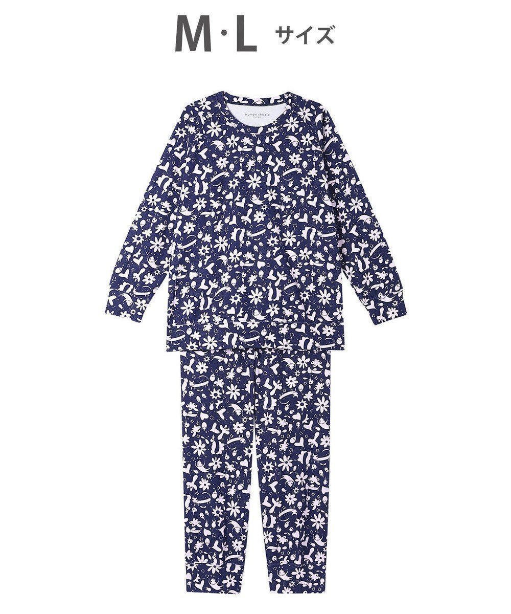 【ツモリチサト スリープ/tsumori chisato SLEEP】のツモリチサト パジャマ 長袖 長ズボン 綿混(本体) パイル素材 UDX538 /ワコール インテリア・キッズ・メンズ・レディースファッション・服の通販 founy(ファニー) 　ファッション　Fashion　レディースファッション　Ladies' Fashion Online　トップス・カットソー　Tops/Tshirt　スリーブ　Sleeve　パジャマ　Pajamas　ボトム　Bottom　ループ　Loop　長袖　Long Sleeve　コン|ID: prp329100004532634 ipo3291000000032676422
