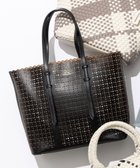 【23区/NIJYUSANKU】のフェイクレザー カットアウト トートバッグ 人気、トレンドファッション・服の通販 founy(ファニー) ファッション Fashion レディースファッション WOMEN バッグ Bag 2025年 2025 2025春夏・S/S Ss,Spring/Summer,2025 フェイクレザー Faux Leather レース Race ビジネス 仕事 通勤 Business 夏 Summer S/S・春夏 Ss・Spring/Summer thumbnail ブラック系|ID: prp329100004532640 ipo3291000000032039134