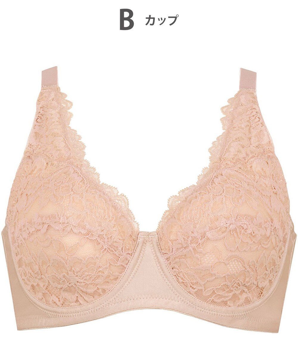 【ウィング/Wing】のブラジャー ワイヤーが痛くなりにくい 綿混(カップ肌側・バック) フルカップブラ NB2704 ウイング/ワコール インテリア・キッズ・メンズ・レディースファッション・服の通販 founy(ファニー) 　ファッション　Fashion　レディースファッション　Ladies' Fashion Online　バッグ　Bag　おすすめ　Recommend　アンダー　Under　シンプル　Simple　ストレッチ　Stretch　フィット　Fit　ブラジャー　Bra　レース　Race　ワイヤー　Wire　ピーチ|ID: prp329100004532644 ipo3291000000032566800