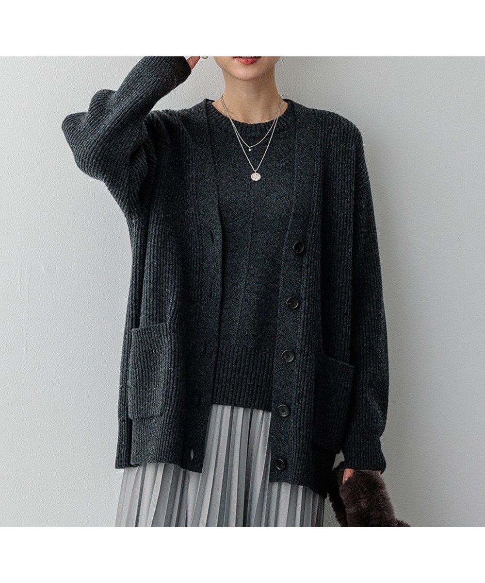 【23区/NIJYUSANKU】の【洗える】カシミヤブレンド ニット カーディガン インテリア・キッズ・メンズ・レディースファッション・服の通販 founy(ファニー) 　ファッション　Fashion　レディースファッション　WOMEN　トップス・カットソー　Tops/Tshirt　ニット　Knit Tops　カーディガン　Cardigans　イタリア　Italy　エレガント 上品　Elegant　洗える　Washable　畦　Ridge　秋　Autumn/Fall　カシミヤ　Cashmere　カーディガン　Cardigan　冬　Winter　A/W・秋冬　Aw・Autumn/Winter・Fw・Fall-Winter　おすすめ　Recommend　2024年　2024　2024-2025秋冬・A/W　Aw/Autumn/Winter/Fw/Fall/2024-2025　グレー系|ID: prp329100004532647 ipo3291000000032039169