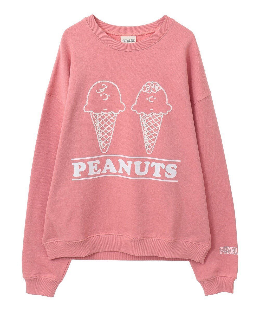 【グリーンパークス/Green Parks】のPEANUTS アイスクリームスウェット 人気、トレンドファッション・服の通販 founy(ファニー) 　ファッション　Fashion　レディースファッション　Fashion for Women　トップス・カットソー　Cut & Sew Tops　レディースパーカー・カジュアルフーディー　Casual Hoodies & Sweatshirts　スウェット・クルーネックトップス　Sweatshirts & Crewnecks / Relaxed Fit Sweat Tops　おすすめ　Recommended / Our Picks　スウェット / スエット　Sweatshirt, Sweatwear　チェーン　Chain, Chain Strap　ポケット　Pocket, Pocket Detail　モチーフ　Motif, Design Theme　リラックス　Relax, Relaxed Fit　再入荷　Restock / Back in Stock　夏　Summer　春　Spring　S/S・春夏　SS, Spring/Summer, Warm Season　 other-1|ID: prp329100004532729 ipo3291000000032734239