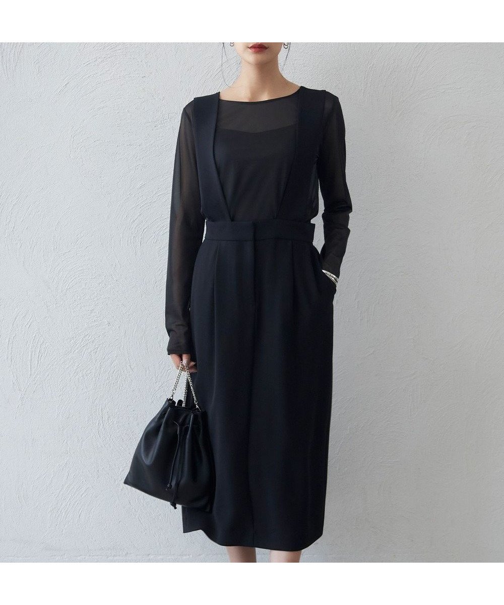 【アイシービー/iCB】の【洗える】ライトダブルクロス ジャンパースカート 人気、トレンドファッション・服の通販 founy(ファニー) 　ファッション　Fashion　レディースファッション　WOMEN　スカート　Skirt　洗える　Washable　ストレッチ　Stretch　ストレート　Straight　ドレープ　Drape　A/W・秋冬　Aw・Autumn/Winter・Fw・Fall-Winter　2024年　2024　ビジネス 仕事 通勤　Business　2024-2025秋冬・A/W　Aw/Autumn/Winter/Fw/Fall/2024-2025　 other-1|ID: prp329100004532730 ipo3291000000032039386