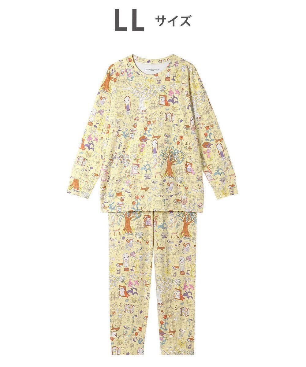 【ツモリチサト スリープ/tsumori chisato SLEEP】のツモリチサト パジャマ 長袖 長ズボン 綿100%(本体) UDX533 /ワコール インテリア・キッズ・メンズ・レディースファッション・服の通販 founy(ファニー) 　ファッション　Fashion　レディースファッション　Fashion for Women　トップス・カットソー　Cut & Sew Tops　パジャマ　Pajamas, Sleepwear　ボトム　Bottoms, Lower Wear　長袖　Long Sleeve, Full Sleeve　クリーム|ID: prp329100004532742 ipo3291000000033370622