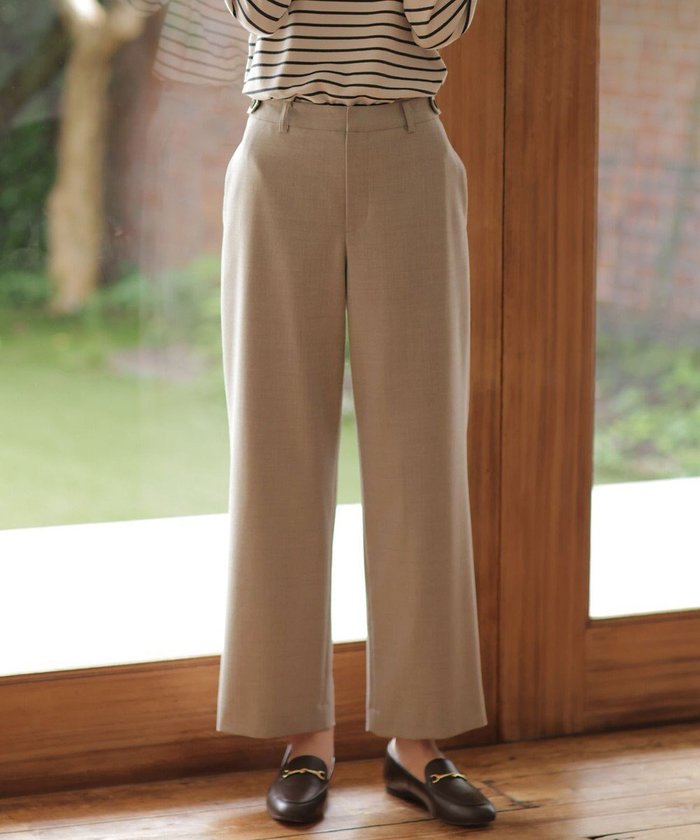 【ジェイ プレス/J.PRESS】の【洗える】ANASTASIA milled セミワイド パンツ インテリア・キッズ・メンズ・レディースファッション・服の通販 founy(ファニー) https://founy.com/ ファッション Fashion レディースファッション WOMEN パンツ Pants 洗える Washable シンプル Simple ストレッチ Stretch ストレート Straight ベーシック Basic ワイド Wide A/W・秋冬 Aw・Autumn/Winter・Fw・Fall-Winter 再入荷 Restock/Back In Stock/Re Arrival |ID: prp329100004532795 ipo3291000000032039652