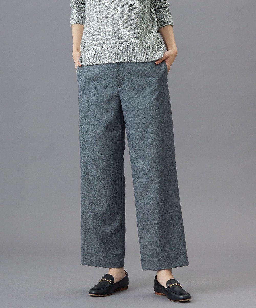 【ジェイ プレス/J.PRESS】の【洗える】ANASTASIA milled セミワイド パンツ インテリア・キッズ・メンズ・レディースファッション・服の通販 founy(ファニー) 　ファッション　Fashion　レディースファッション　WOMEN　パンツ　Pants　洗える　Washable　シンプル　Simple　ストレッチ　Stretch　ストレート　Straight　ベーシック　Basic　ワイド　Wide　A/W・秋冬　Aw・Autumn/Winter・Fw・Fall-Winter　ライトグレー系|ID: prp329100004532795 ipo3291000000032240127