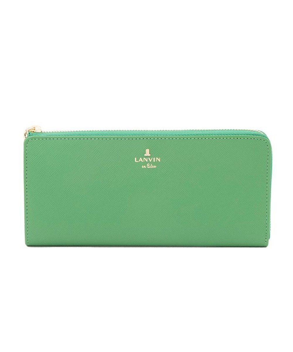 【ランバン オン ブルー/LANVIN en Bleu】のリュクサンブールカラー Lファスナー長財布 インテリア・キッズ・メンズ・レディースファッション・服の通販 founy(ファニー) 　ファッション　Fashion　レディースファッション　WOMEN　財布　Wallets　シンプル　Simple　フロント　Front　ポケット　Pocket　財布　Wallet　グリーン|ID: prp329100004532827 ipo3291000000032039800