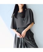 【23区/NIJYUSANKU】の【洗える】ストレッチジョーゼット レイヤー カットソー グレー系|ID: prp329100004532854 ipo3291000000032039909