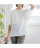 【23区/NIJYUSANKU】の【洗える】ストレッチジョーゼット レイヤー カットソー ホワイト系|ID: prp329100004532854 ipo3291000000032039911