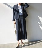【組曲/KUMIKYOKU】の【ストレッチ・イージーケア】オシャクロス ガウチョパンツ ネイビー系|ID: prp329100004532892 ipo3291000000032563316