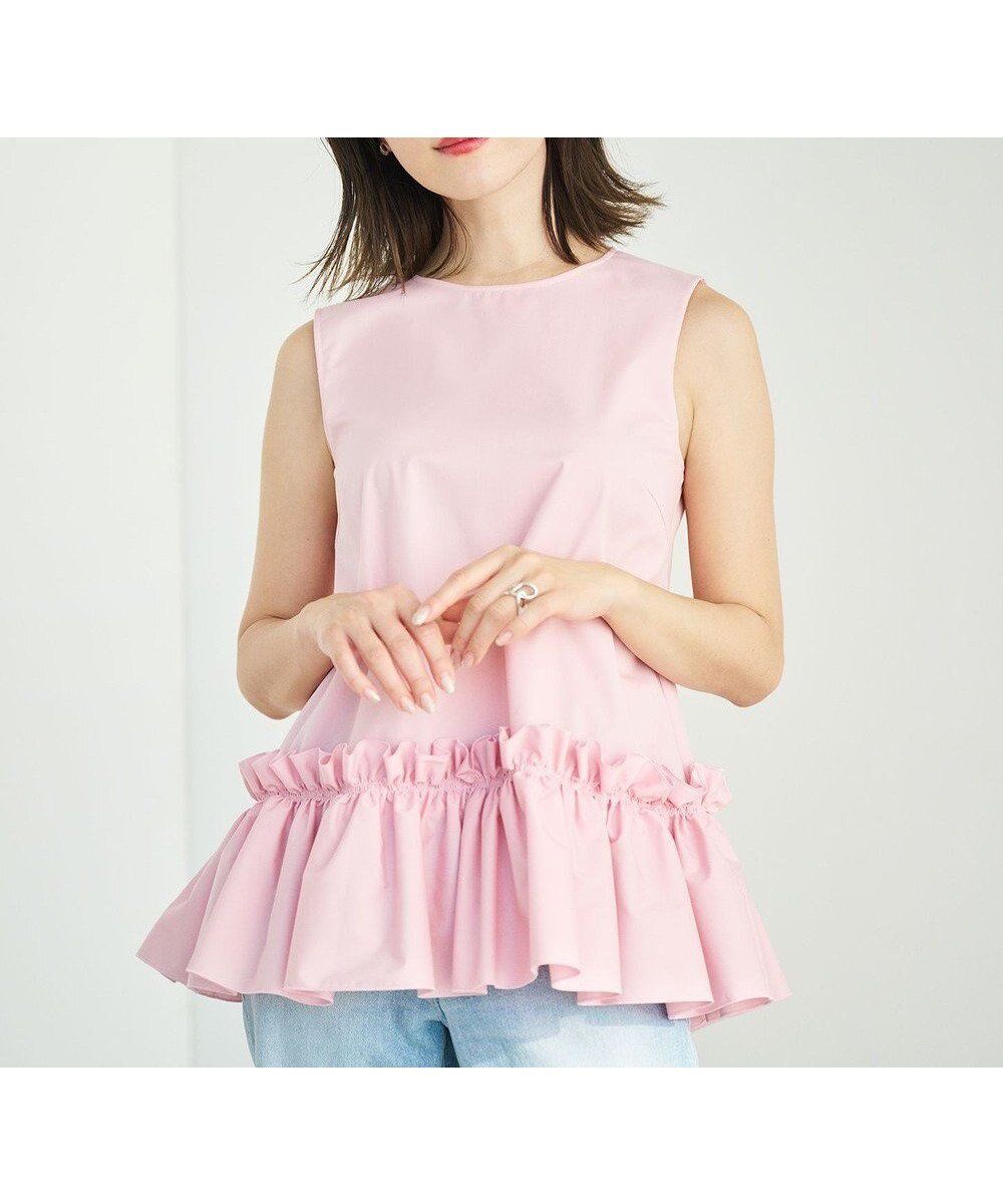 【ハッシュニュアンス/#Newans】のタックフリルヘムシャツ インテリア・キッズ・メンズ・レディースファッション・服の通販 founy(ファニー) ファッション Fashion レディースファッション Fashion for Women トップス・カットソー Cut & Sew Tops シャツ・ブラウス・オフィスカジュアル Elegant Blouses & Button-Ups フェミニン Feminine, Girly フリル Frill, Ruffle 夏 Summer 春 Spring S/S・春夏 SS, Spring/Summer, Warm Season 洗える Machine Washable ピンク|ID: prp329100004532908 ipo3291000000034211273