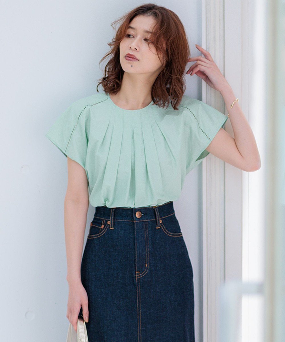 【23区/NIJYUSANKU】の【洗える】シャルマンエンブロイダリー Tブラウス 人気、トレンドファッション・服の通販 founy(ファニー) 　ファッション　Fashion　レディースファッション　WOMEN　トップス・カットソー　Tops/Tshirt　シャツ/ブラウス　Shirts/Blouses　春　Spring　洗える　Washable　クラシカル　Classical　シンプル　Simple　スリット　Slit　センター　Center　ラベンダー　Lavender　S/S・春夏　Ss・Spring/Summer　夏　Summer　2024年　2024　2024春夏・S/S　Ss,Spring/Summer,2024　エレガント 上品　Elegant　 other-1|ID: prp329100004532917 ipo3291000000032040182