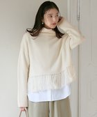 【23区/NIJYUSANKU】の【SLOW/一部店舗限定】ニットトータル フリンジ ニット ホワイト系|ID: prp329100004532919 ipo3291000000032040196