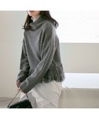 【23区/NIJYUSANKU】の【SLOW/一部店舗限定】ニットトータル フリンジ ニット ライトグレー系|ID: prp329100004532919 ipo3291000000032040198