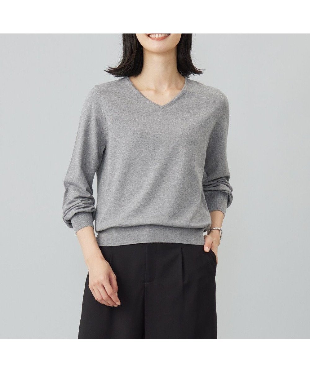 【ジェイ プレス/J.PRESS】の【ご好評につき新色追加!・WEB限定カラーあり・洗える】PRINCE Vネック ニット インテリア・キッズ・メンズ・レディースファッション・服の通販 founy(ファニー) 　ファッション　Fashion　レディースファッション　Fashion for Women　トップス・カットソー　Cut & Sew Tops　ニット　Knit Tops & Sweaters　Vネックトップス　V-Neck Tops / V-Cut Neckline Shirts　インナー　Innerwear　シンプル　Simple, Minimal　ジャケット　Jacket, Outerwear　ストレッチ　Stretch, Stretchy Fabric　セーター　Sweater, Knitwear　パイピング　Piping, Trim Design　エレガント 上品　Elegant　定番　Standard, Basic Item　洗える　Machine Washable　A/W・秋冬　Autumn/Winter　ビジネス 仕事 通勤　Business / Work / Commuting　トップグレー系|ID: prp329100004532933 ipo3291000000033711692