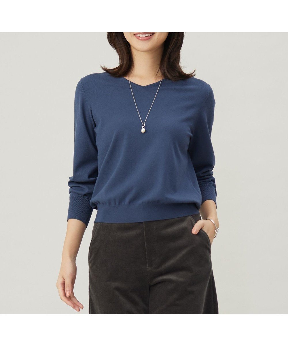 【ジェイ プレス/J.PRESS】の【ご好評につき新色追加!・WEB限定カラーあり・洗える】PRINCE Vネック ニット インテリア・キッズ・メンズ・レディースファッション・服の通販 founy(ファニー) 　ファッション　Fashion　レディースファッション　Fashion for Women　トップス・カットソー　Cut & Sew Tops　ニット　Knit Tops & Sweaters　Vネックトップス　V-Neck Tops / V-Cut Neckline Shirts　インナー　Innerwear　シンプル　Simple, Minimal　ジャケット　Jacket, Outerwear　ストレッチ　Stretch, Stretchy Fabric　セーター　Sweater, Knitwear　パイピング　Piping, Trim Design　エレガント 上品　Elegant　定番　Standard, Basic Item　洗える　Machine Washable　A/W・秋冬　Autumn/Winter　ビジネス 仕事 通勤　Business / Work / Commuting　ブルーグレー系|ID: prp329100004532933 ipo3291000000033711696