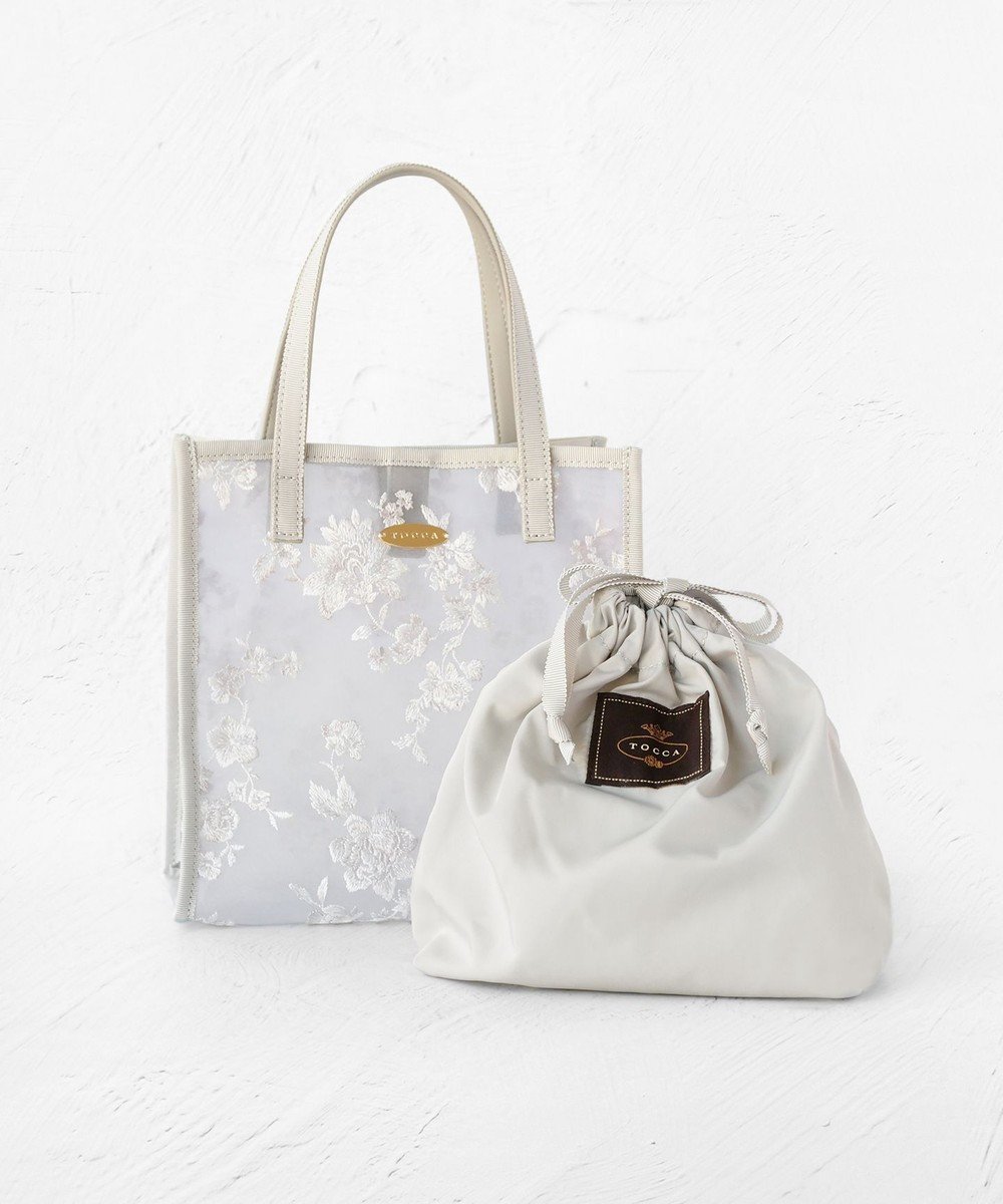 【トッカ/TOCCA】の【WEB・数量限定】CHERISH UPCYCLE BAG バッグ インテリア・キッズ・メンズ・レディースファッション・服の通販 founy(ファニー) 　ファッション　Fashion　レディースファッション　WOMEN　バッグ　Bag　2024年　2024　2024-2025秋冬・A/W　Aw/Autumn/Winter/Fw/Fall/2024-2025　冬　Winter　コレクション　Collection　トリミング　Trimming　トレンド　Trend　ドレス　Dress　フレーム　Flame　ポーチ　Pouch　リュクス　Luxe　レース　Race　巾着　Purse　A/W・秋冬　Aw・Autumn/Winter・Fw・Fall-Winter　財布　Wallet　グレー系|ID: prp329100004532977 ipo3291000000032040461