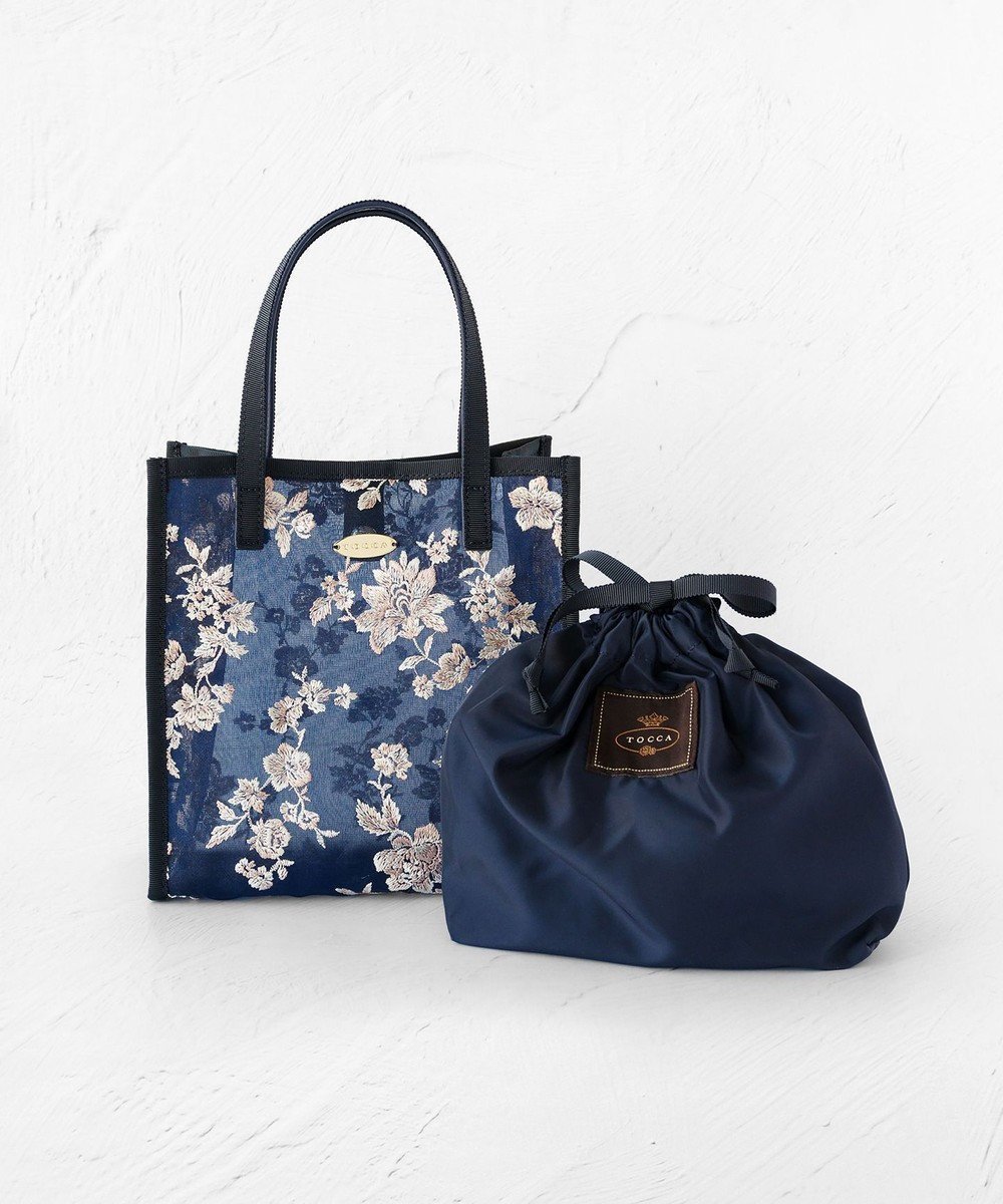 【トッカ/TOCCA】の【WEB・数量限定】CHERISH UPCYCLE BAG バッグ インテリア・キッズ・メンズ・レディースファッション・服の通販 founy(ファニー) 　ファッション　Fashion　レディースファッション　WOMEN　バッグ　Bag　2024年　2024　2024-2025秋冬・A/W　Aw/Autumn/Winter/Fw/Fall/2024-2025　冬　Winter　コレクション　Collection　トリミング　Trimming　トレンド　Trend　ドレス　Dress　フレーム　Flame　ポーチ　Pouch　リュクス　Luxe　レース　Race　巾着　Purse　A/W・秋冬　Aw・Autumn/Winter・Fw・Fall-Winter　財布　Wallet　ネイビー×ピンク系|ID: prp329100004532977 ipo3291000000032040466
