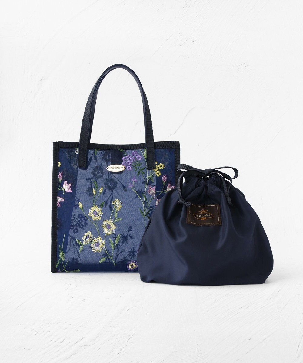 【トッカ/TOCCA】の【WEB・数量限定】CHERISH UPCYCLE BAG バッグ インテリア・キッズ・メンズ・レディースファッション・服の通販 founy(ファニー) 　ファッション　Fashion　レディースファッション　WOMEN　バッグ　Bag　2024年　2024　2024-2025秋冬・A/W　Aw/Autumn/Winter/Fw/Fall/2024-2025　冬　Winter　コレクション　Collection　トリミング　Trimming　トレンド　Trend　ドレス　Dress　フレーム　Flame　ポーチ　Pouch　リュクス　Luxe　レース　Race　巾着　Purse　A/W・秋冬　Aw・Autumn/Winter・Fw・Fall-Winter　財布　Wallet　ネイビー系|ID: prp329100004532983 ipo3291000000032040490