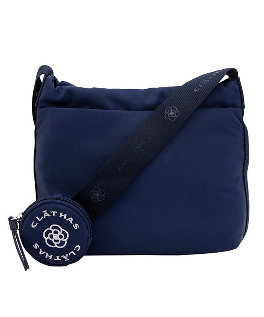 【クレイサス/CLATHAS】のレザン ショルダーバッグ インテリア・キッズ・メンズ・レディースファッション・服の通販 founy(ファニー) 　ファッション　Fashion　レディースファッション　WOMEN　バッグ　Bag　シルバー　Silver　スーツケース キャリーケース　Suitcase　プリント　Print　ポケット　Pocket　ポーチ　Pouch　ワンポイント　One Point　エレガント 上品　Elegant　ネイビー|ID: prp329100004533001 ipo3291000000032040567