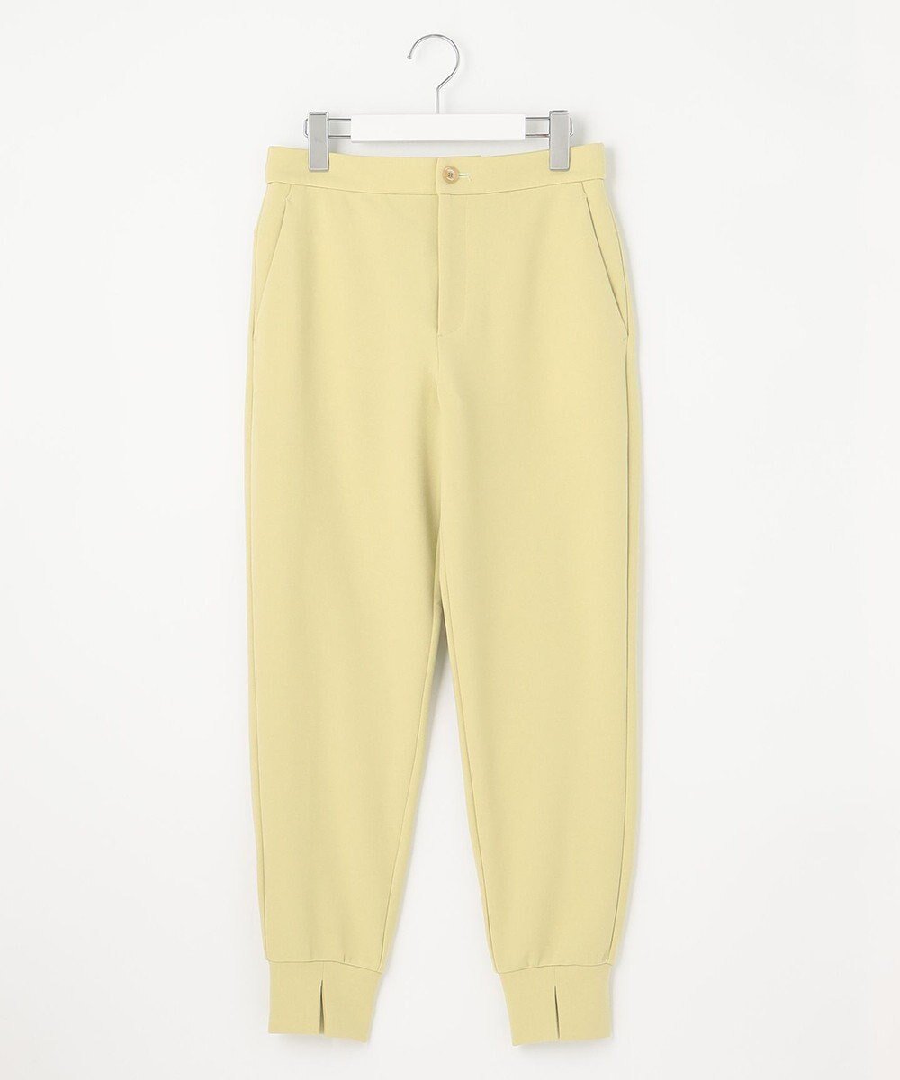 【23区 ゴルフ/NIJYUSANKU GOLF】の【23Fondation/WOMEN】ジョガーパンツ インテリア・キッズ・メンズ・レディースファッション・服の通販 founy(ファニー) 　ファッション　Fashion　レディースファッション　Fashion for Women　パンツ　Pants & Trousers　ジャケット　Jacket, Outerwear　ジョーゼット　Georgette, Semi-Sheer Fabric　ストレッチ　Stretch, Stretchy Fabric　スピンドル　Spindle, Drawcord　スリット　Slit, Slit Detail　トレンド　Trend, Trending Now　マニッシュ　Mannish, Boyish　モックネック　Mock Neck, Short Turtleneck　夏　Summer　春　Spring　S/S・春夏　SS, Spring/Summer, Warm Season　ライトグリーン系|ID: prp329100004533029 ipo3291000000033135590