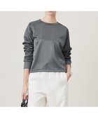 【アイシービー/iCB】の【洗える】サテンボンディング クルーネックプルオーバー チャコール系|ID: prp329100004533042 ipo3291000000032040721