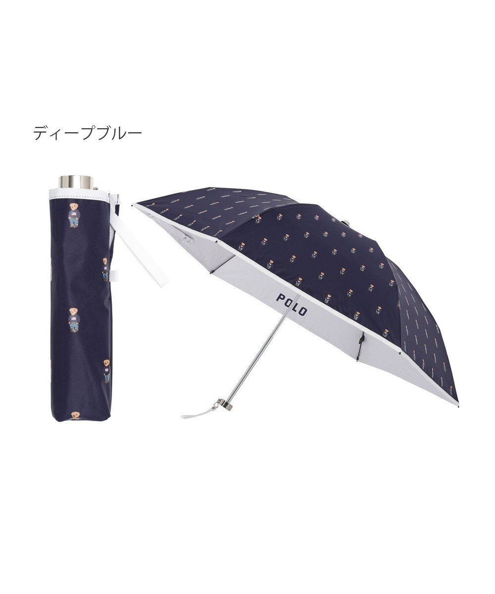 【ムーンバット/MOONBAT】のPOLO RALPH LAUREN 晴雨兼用日傘 折りたたみ傘 ポロベアプリント/遮光 遮熱 UV インテリア・キッズ・メンズ・レディースファッション・服の通販 founy(ファニー) 　ファッション　Fashion　レディースファッション　WOMEN　傘 / レイングッズ　Umbrellas/Rainwear　アイビー　Ivy　ニューヨーク　New York　傘　Umbrella　日傘　Parasol　ネイビー&ベアPt×オフ|ID: prp329100004533050 ipo3291000000032040765