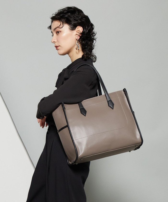 【イザック/Y'SACCS】のリサイクルレザー バインダーA4トートバッグ インテリア・キッズ・メンズ・レディースファッション・服の通販 founy(ファニー) https://founy.com/ ファッション Fashion レディースファッション Ladies' Fashion Online バッグ Bag シンプル Simple スエード Suede スマート Smart ポケット Pocket ビジネス 仕事 通勤 Business |ID: prp329100004533081 ipo3291000000032647170
