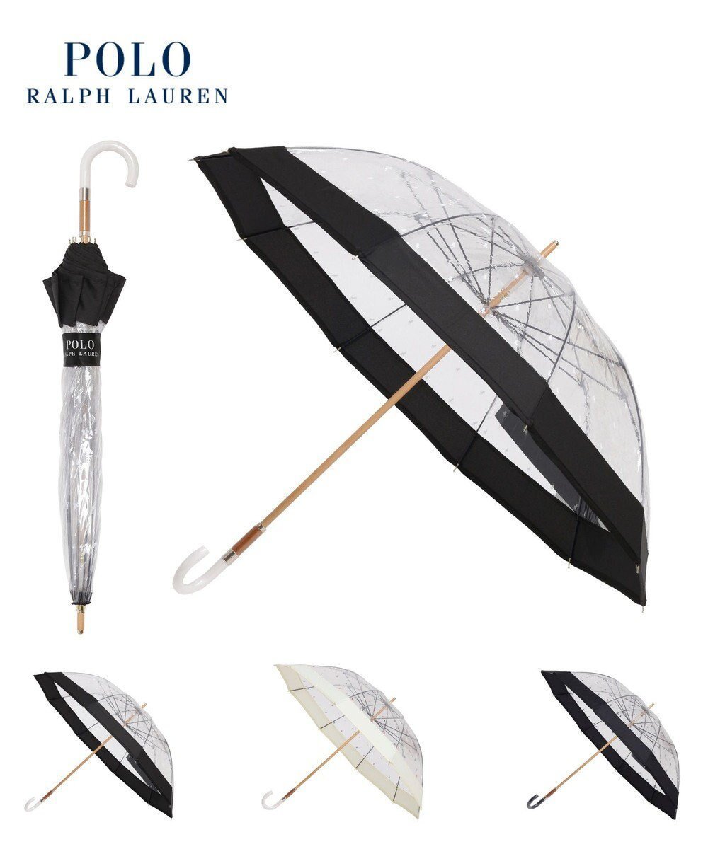 【ムーンバット/MOONBAT】のPOLO RALPH LAUREN 長傘 ビニール傘 ポロポニー バイカラー 10本骨 インテリア・キッズ・メンズ・レディースファッション・服の通販 founy(ファニー) 　ファッション　Fashion　レディースファッション　WOMEN　傘 / レイングッズ　Umbrellas/Rainwear　アイビー　Ivy　クラシカル　Classical　ニューヨーク　New York　ラップ　Wrap　ワイド　Wide　人気　Popularity　傘　Umbrella　ブラック|ID: prp329100004533108 ipo3291000000032040995