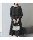 【ティアクラッセ/Tiaclasse】の【洗える】配色ツイードワンピース 人気、トレンドファッション・服の通販 founy(ファニー) ファッション Fashion レディースファッション WOMEN ワンピース Dress ウォッシャブル Washable オケージョン Occasion 春 Spring 洗える Washable 秋 Autumn/Fall カーディガン Cardigan ツイード Tweed 長袖 Long Sleeve フィット Fit フェイクスエード Faux Suede フレア Flare ポケット Pocket ミモレ Mimore 無地 Plain Color リップ Lip 冬 Winter A/W・秋冬 Aw・Autumn/Winter・Fw・Fall-Winter 再入荷 Restock/Back In Stock/Re Arrival エレガント 上品 Elegant セレモニー Ceremony NEW・新作・新着・新入荷 New Arrivals thumbnail ブラック|ID: prp329100004533152 ipo3291000000032041175