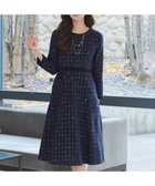 【ティアクラッセ/Tiaclasse】の【安田美沙子さん着用・新色追加】配色ツイードワンピース ネイビー|ID: prp329100004533152 ipo3291000000035723403
