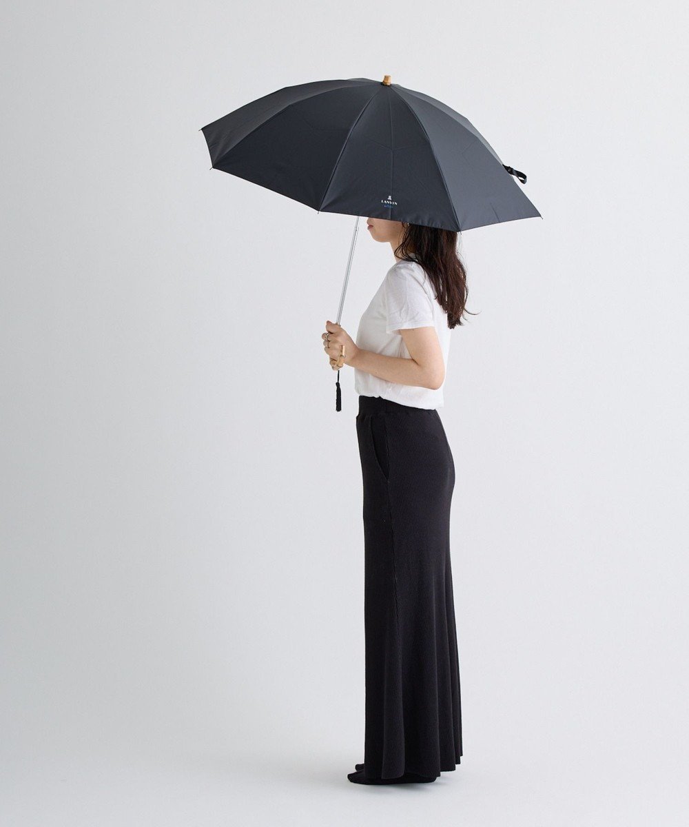 【ムーンバット/MOONBAT】の【WEB限定】LANVIN en Bleu 晴雨兼用 折りたたみ傘 長傘(2WAY) プレーン×ロゴ刺繍 一級遮光 遮熱 UV 人気、トレンドファッション・服の通販 founy(ファニー) 　ファッション　Fashion　レディースファッション　WOMEN　傘 / レイングッズ　Umbrellas/Rainwear　コンパクト　Compact　傘　Umbrella　プレーン　Plane　日傘　Parasol　無地　Plain Color　 other-1|ID: prp329100004533254 ipo3291000000032041572