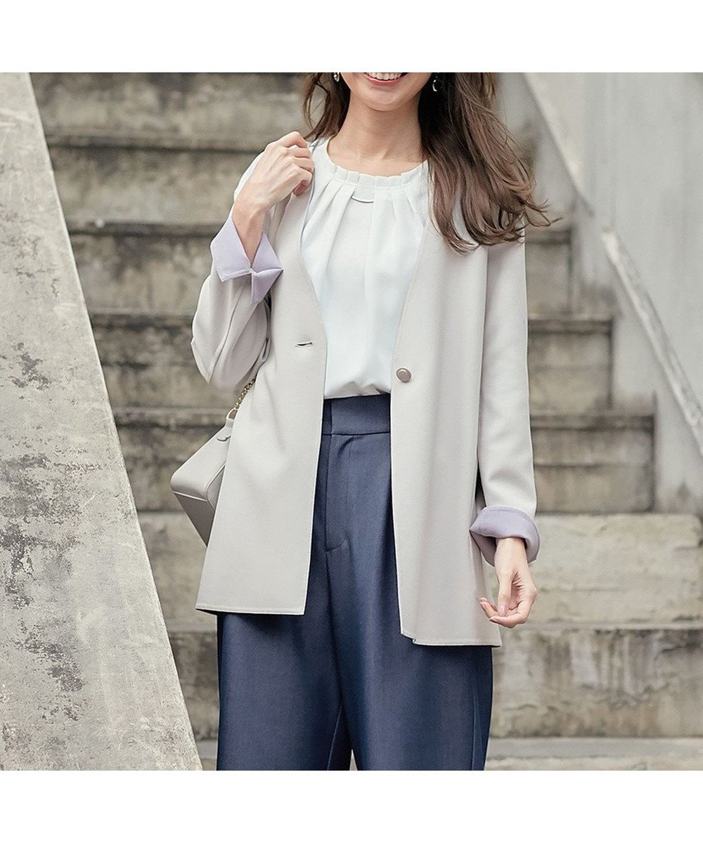 【エニィ スィス/any SiS】の【2WAY・リバーシブル】スプリングショートリバー コート 人気、トレンドファッション・服の通販 founy(ファニー) 　ファッション　Fashion　レディースファッション　WOMEN　アウター　Coat Outerwear　コート　Coats　ジャケット　Jackets　カーディガン　Cardigan　ジャケット　Jacket　ベーシック　Basic　リバーシブル　Reversible　リボン　Ribbon　夏　Summer　春　Spring　S/S・春夏　Ss・Spring/Summer　 other-1|ID: prp329100004533261 ipo3291000000032128844