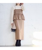 【エニィ スィス/any SiS】の【BAILA12月号掲載・貴島明日香さんコラボ】ドッキングビスチェワンピース×インナーセット キャメル×アイボリー|ID: prp329100004533268 ipo3291000000035669821