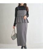 【エニィ スィス/any SiS】の【BAILA12月号掲載・貴島明日香さんコラボ】ドッキングビスチェワンピース×インナーセット グレー×ブラック|ID: prp329100004533268 ipo3291000000035669826