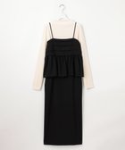 【エニィ スィス/any SiS】の【BAILA12月号掲載・貴島明日香さんコラボ】ドッキングビスチェワンピース×インナーセット 【WEB&銀座インズ店限定】ブラック×アイボリー|ID: prp329100004533268 ipo3291000000035669831