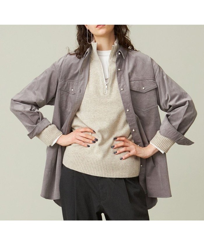 【ジェイプレスヨークストリート/J.PRESS YORK STREET】の【WOMEN】コーデュロイ ロングブラウス インテリア・キッズ・メンズ・レディースファッション・服の通販 founy(ファニー) https://founy.com/ ファッション Fashion レディースファッション WOMEN トップス・カットソー Tops/Tshirt シャツ/ブラウス Shirts/Blouses ウォッシュ Wash カーディガン Cardigan コーデュロイ Corduroy シンプル Simple ベーシック Basic ロング Long A/W・秋冬 Aw・Autumn/Winter・Fw・Fall-Winter |ID: prp329100004533360 ipo3291000000032042000