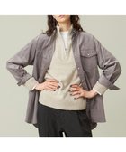 【ジェイプレスヨークストリート/J.PRESS YORK STREET】の【WOMEN】コーデュロイ ロングブラウス ライトグレー系|ID: prp329100004533360 ipo3291000000032042003