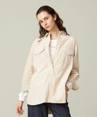 【ジェイプレスヨークストリート/J.PRESS YORK STREET】の【WOMEN】コーデュロイ ロングブラウス ベージュ系|ID: prp329100004533360 ipo3291000000032042006
