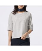 【ジェイ プレス/J.PRESS】のスムースジャージー ボーダー カットソー ホワイト×ネイビー系1|ID: prp329100004533366 ipo3291000000032042022