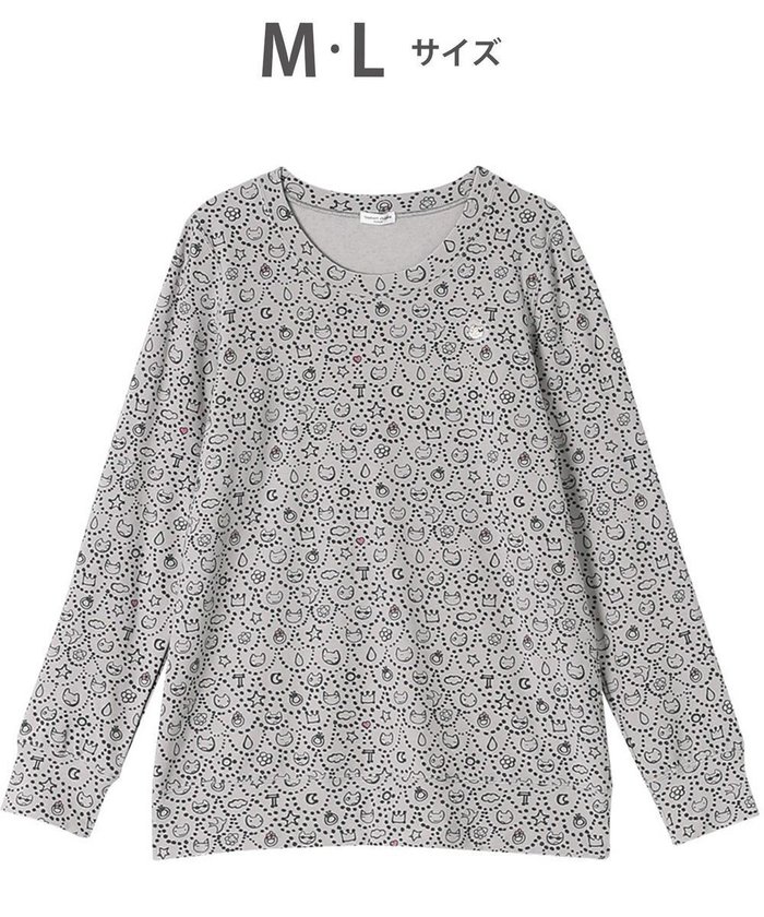 【ツモリチサト スリープ/tsumori chisato SLEEP】のツモリチサト トップス 長袖 ルームウェア レディース UTW461 /ワコール インテリア・キッズ・メンズ・レディースファッション・服の通販 founy(ファニー) https://founy.com/ ファッション Fashion レディースファッション WOMEN トップス・カットソー Tops/Tshirt アクリル Acrylic スカラップ Scalloped ネコ Cat パジャマ Pajamas ワンポイント One Point 長袖 Long Sleeve |ID: prp329100004533376 ipo3291000000032042063