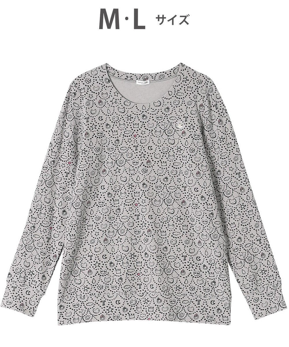 【ツモリチサト スリープ/tsumori chisato SLEEP】のツモリチサト トップス 長袖 ルームウェア レディース UTW461 /ワコール 人気、トレンドファッション・服の通販 founy(ファニー) 　ファッション　Fashion　レディースファッション　WOMEN　トップス・カットソー　Tops/Tshirt　アクリル　Acrylic　スカラップ　Scalloped　ネコ　Cat　パジャマ　Pajamas　ワンポイント　One Point　長袖　Long Sleeve　 other-1|ID: prp329100004533376 ipo3291000000032042063
