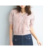 【フェルゥ/Feroux】の【ご好評につき今季も登場!】チュールコンビパフスリーブ ニット ピンク系|ID: prp329100004533415 ipo3291000000032042232