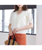 【フェルゥ/Feroux】の【ご好評につき今季も登場!】チュールコンビパフスリーブ ニット アイボリー系|ID: prp329100004533415 ipo3291000000032042234