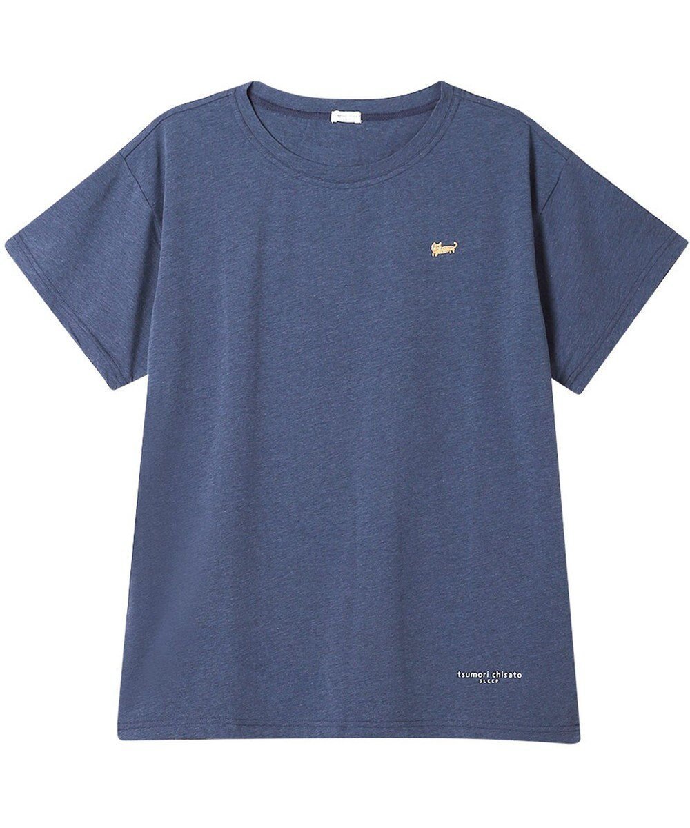 【ツモリチサト スリープ/tsumori chisato SLEEP】のツモリチサト トップス 4分袖 綿混(本体) 綿ベア天竺素材 Tシャツ レディース UTT155 /ワコール インテリア・キッズ・メンズ・レディースファッション・服の通販 founy(ファニー) 　ファッション　Fashion　レディースファッション　Ladies' Fashion Online　トップス・カットソー　Tops/Tshirt　シャツ/ブラウス　Shirts/Blouses　ロング / Tシャツ　T-Shirts　ストレッチ　Stretch　パジャマ　Pajamas　コン|ID: prp329100004533443 ipo3291000000032616891
