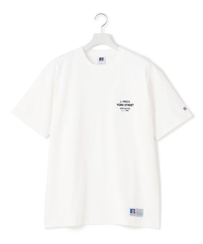 【ジェイプレスヨークストリート/J.PRESS YORK STREET】の【UNISEX】RUSSELL×YORK STREET ロゴTシャツ インテリア・キッズ・メンズ・レディースファッション・服の通販 founy(ファニー) https://founy.com/ ファッション Fashion レディースファッション WOMEN トップス・カットソー Tops/Tshirt シャツ/ブラウス Shirts/Blouses ロング / Tシャツ T-Shirts カットソー Cut and Sewn アメリカン American 春 Spring カットソー Cut And Sew スポーツ Sports 定番 Standard プリント Print 半袖 Short Sleeve ユニセックス Unisex ラッセル Russell ラバー Rubber S/S・春夏 Ss・Spring/Summer 夏 Summer |ID: prp329100004533535 ipo3291000000032042742