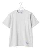 【ジェイプレスヨークストリート/J.PRESS YORK STREET】の【UNISEX】RUSSELL×YORK STREET ロゴTシャツ ライトグレー系|ID: prp329100004533535 ipo3291000000032678531